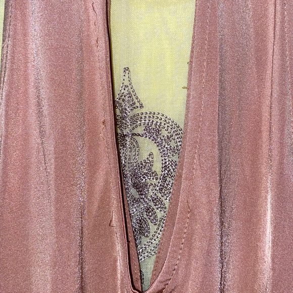 SOPRANO PINK HALTER POLYESTER/SPANDEX ELASTIC SIDE, DRESS SZ S - Picture 8 of 12